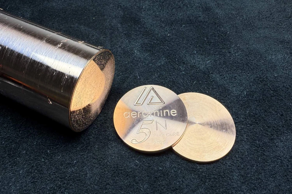 Aeramine's refined copper